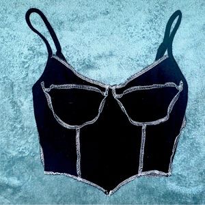 Exposed Seam Crop Tank